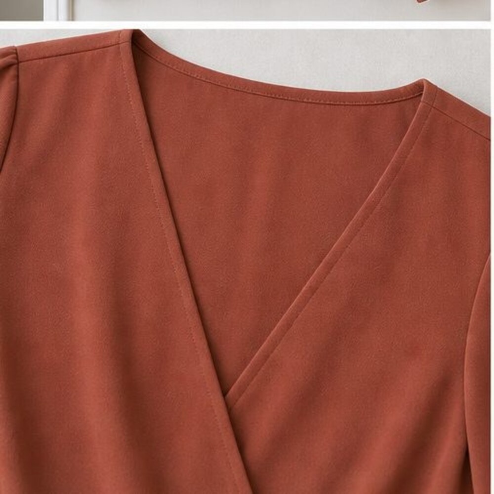 Rust Tunic Blouse - Picture 4 of 6